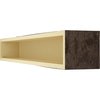 Ekena Millwork Sandblasted Faux Wood Fireplace Mantel, Premium Mahogany, 6"H x 8"D x 36"W MANUSD06X08X36ZM